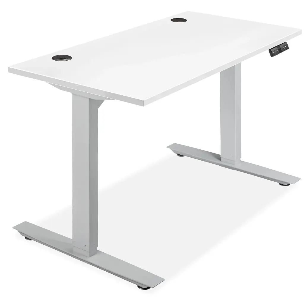 Savalo SDTED4824W 48 inch Height Adjustable Standing / Sitting Desk, up to 48 inch High, in White