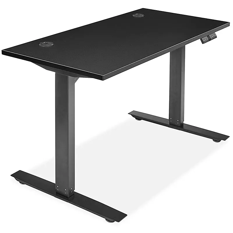 Savalo SDTED4824B 48 inch Height Adjustable Standing / Sitting Desk, up to 48 inch High, in Black