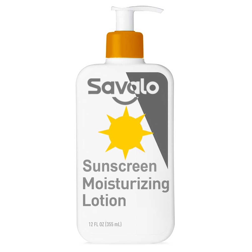 Savalo SMSL12OZ Push Dispensing Sunscreen Moisturizing Lotion, 12 oz