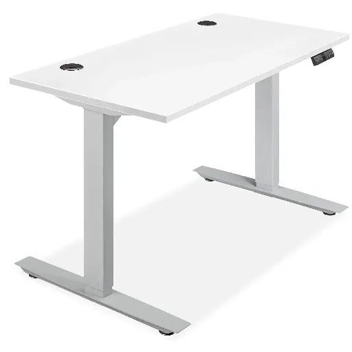 [SDTED4824W] Savalo SDTED4824W 48 inch Height Adjustable Standing / Sitting Desk, up to 48 inch High, in White