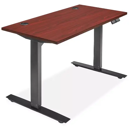 [SDTED4824M] Savalo SDTED4824M 48 inch Height Adjustable Standing / Sitting Desk, up to 48 inch High, in Mahogany